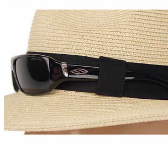Fedora Weaved Sun Hat Solar Escape Short Brim Sun Glasses Loop Unisex SPF 50 NEW - Picture 2 of 9